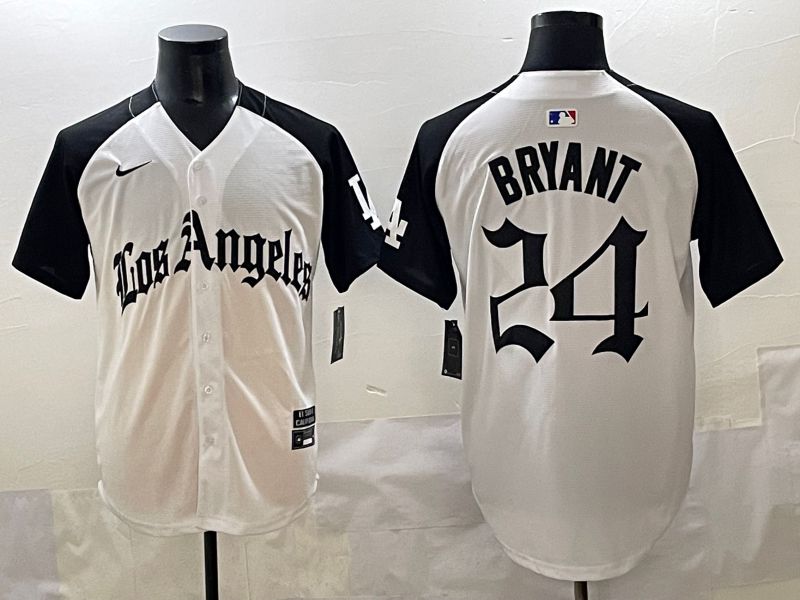 Men 2025 Los Angeles Dodgers #24 Bryant White black Five generations Joint Name Nike MLB Jersey style 5261->los angeles dodgers->MLB Jersey